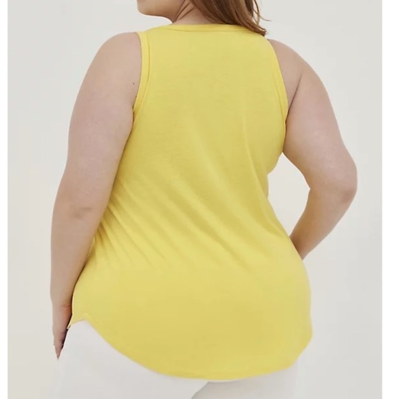 3 for $30 TORRID NWT DISNEY MICKEY & FRIENDS TANK - TRIBLEND JERSEY YELLOW - Picture 3 of 6